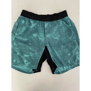 Lululemon T.H.E. Short 9" Aqua Blue Mens Sz M Medium Unlined